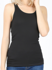 Black Ribbed Tank