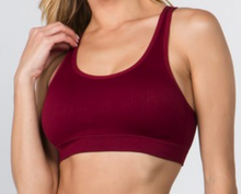 Load image into Gallery viewer, Wine Sports Bra
