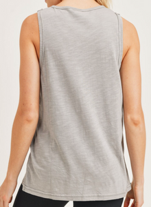 Athleisure Grey Tank Top