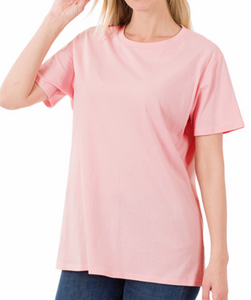 Dusty Pink Basic Tee