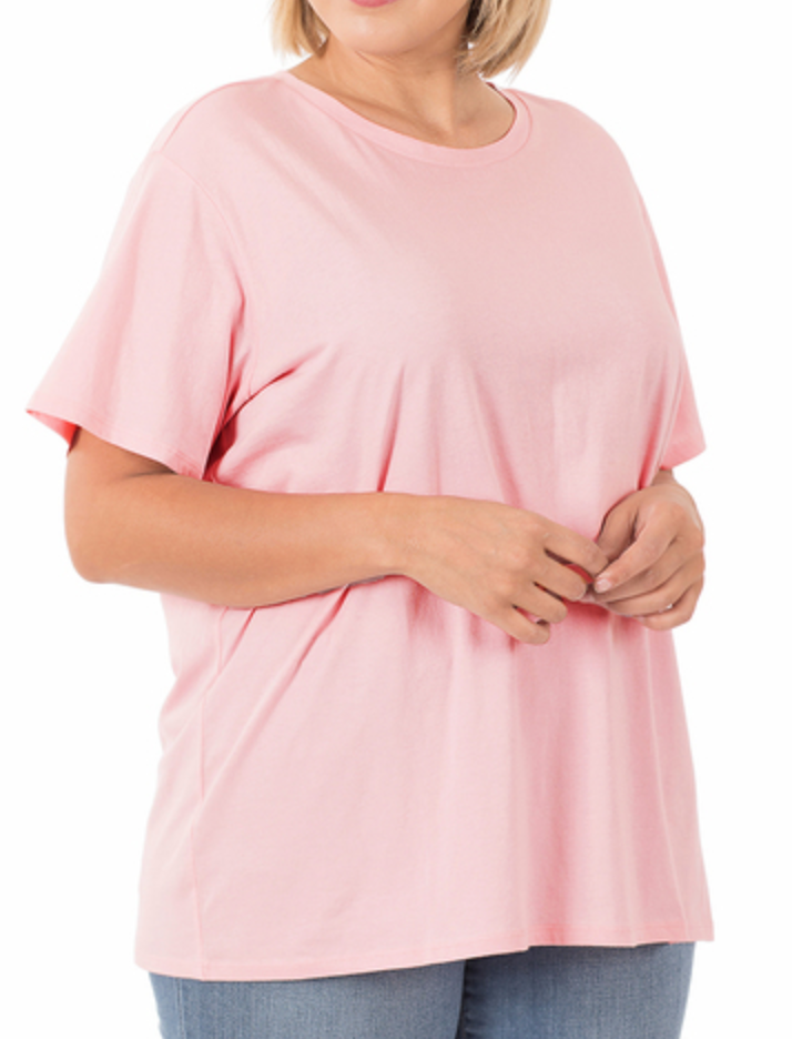 Dusty Pink Plus Size Tee