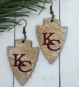 KC Engraved Arrowhead Dangle