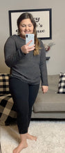 Load and play video in Gallery viewer, Charcoal Grey Knit Top With Back Detail
