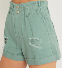 Load image into Gallery viewer, Green Denim Shorts!
