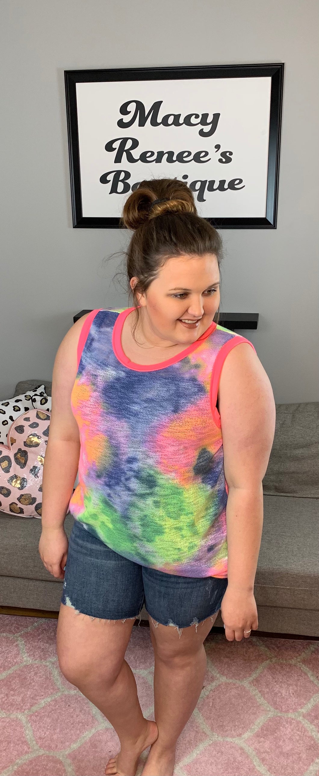 Bright Tie Dye Tank