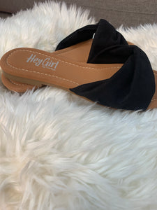 Corkys Black Sandal