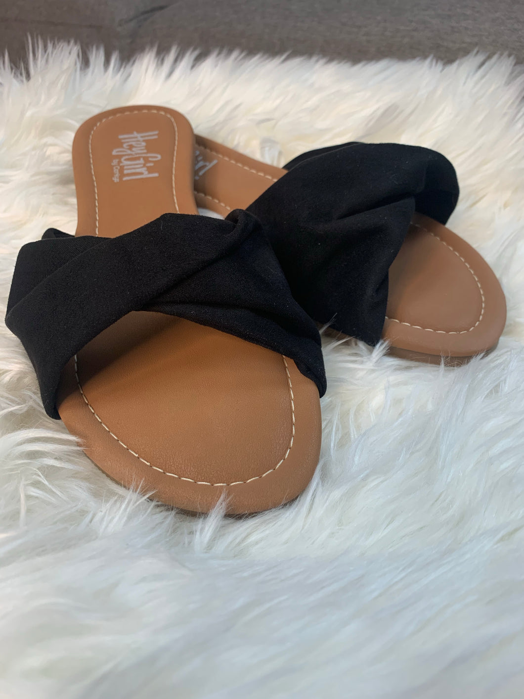 Corkys Black Sandal