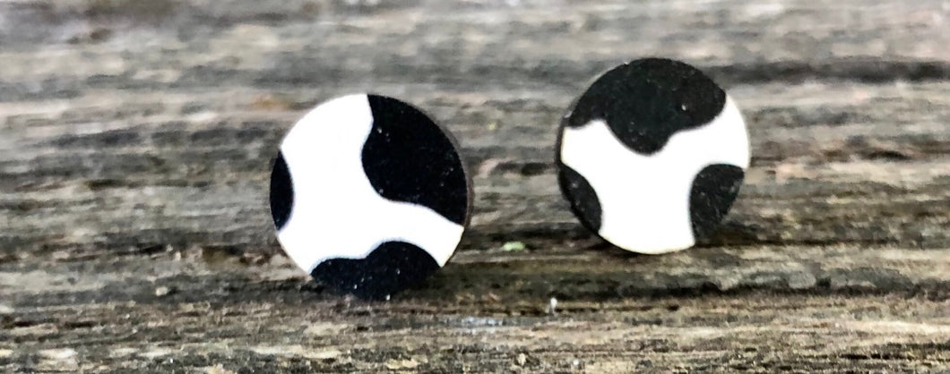 Cow Print Stud