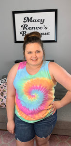 Rainbow Pastel Tie Dye