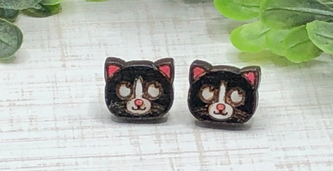 Black Cat Studs