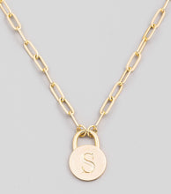 Load image into Gallery viewer, Letter S Gold Necklace
